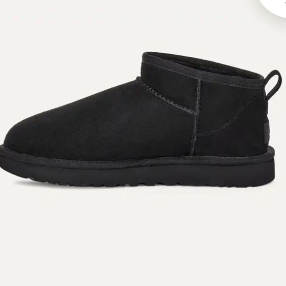 UGG Classic Ultra Mini II Black Size 7 New in Box - Picture 3 of 15